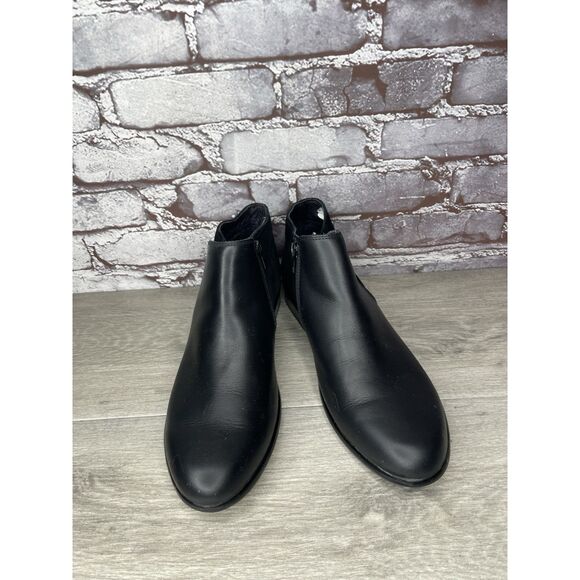 NAOT Helm Black Leather Suede Ankle Boots Zip Booties Women’s Sz 41EU/10.5M US - Picture 10 of 16